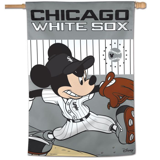 Bandera vertical de los Chicago White Sox y Disney de 71 x 101 cm