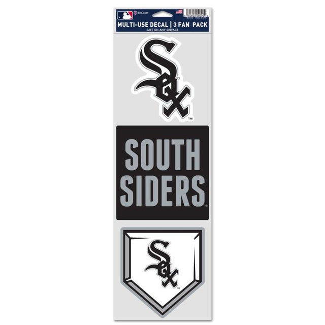 Calcomanías para fanáticos de los Chicago White Sox de 3,75" x 12"