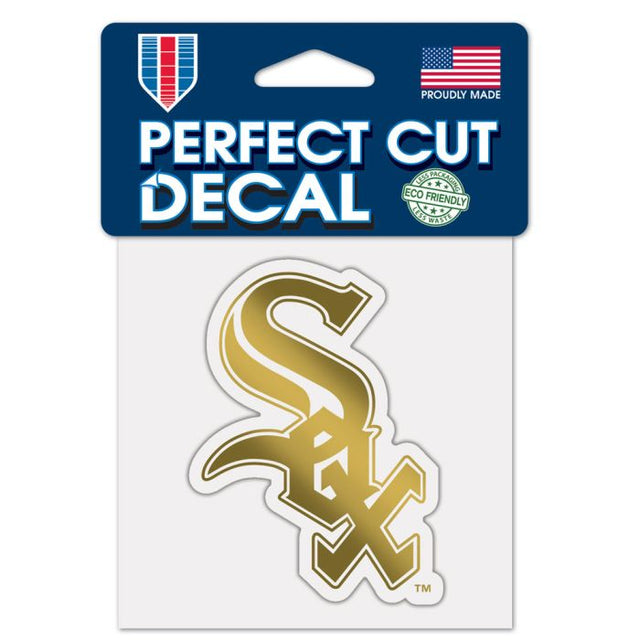 Chicago White Sox GOLD Decal Metallic 4" x 4"