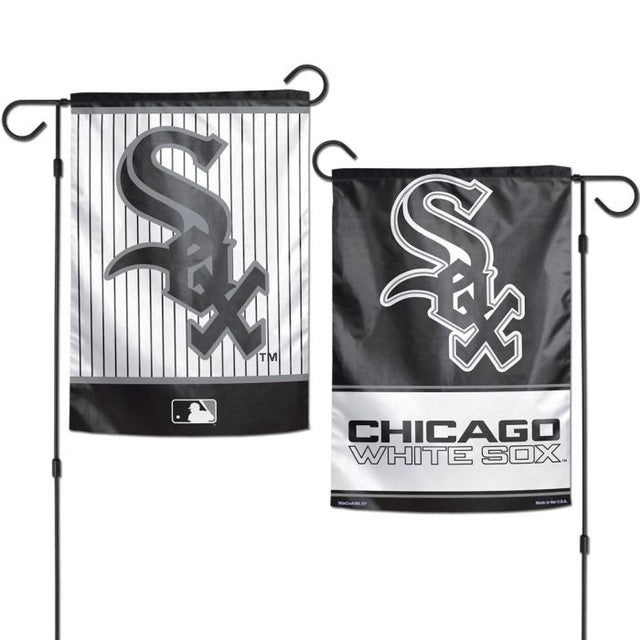 Banderas de jardín de los Chicago White Sox de 2 lados, 12,5" x 18"