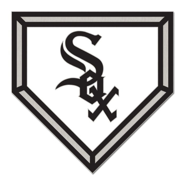 Tarjeta de joyería con pin esmaltado de colección HOME PLATE de los Chicago White Sox