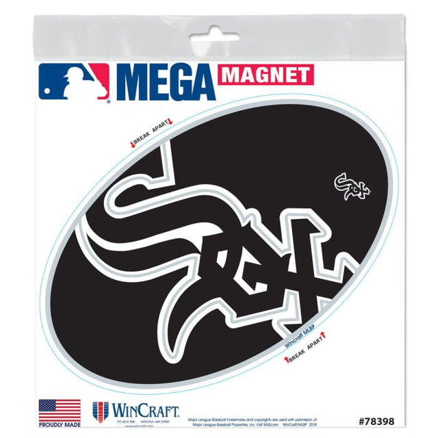 Imanes para exteriores MEGA de los Chicago White Sox de 6" x 6"