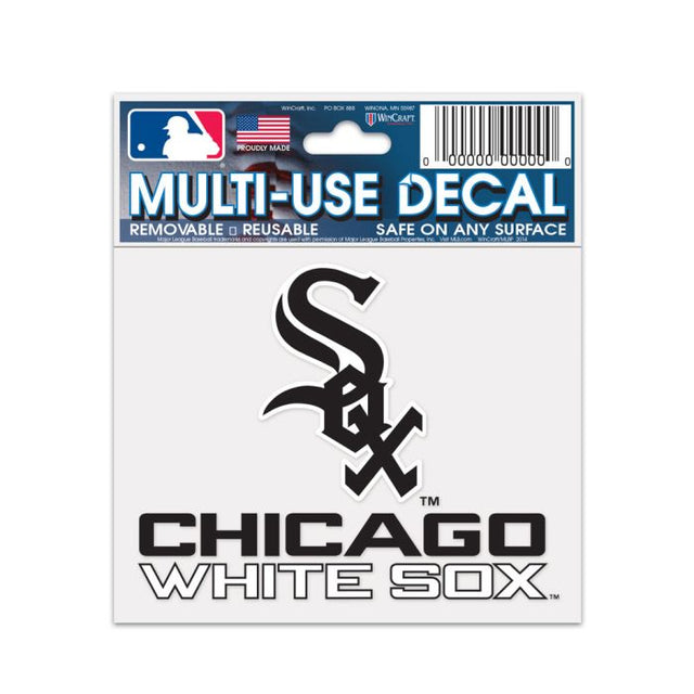 Calcomanía multiusos de los Chicago White Sox de 3" x 4"