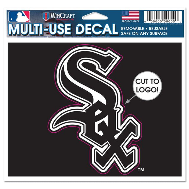 Calcomanía multiusos de los Chicago White Sox: cortada con el logotipo de 5" x 6"