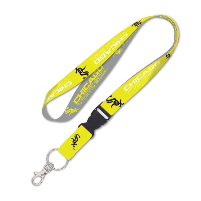 Chicago White Sox NEON Lanyard w/detachable buckle 1"