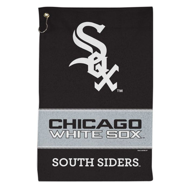 Toalla deportiva de 16 x 25 con el lema de los Chicago White Sox