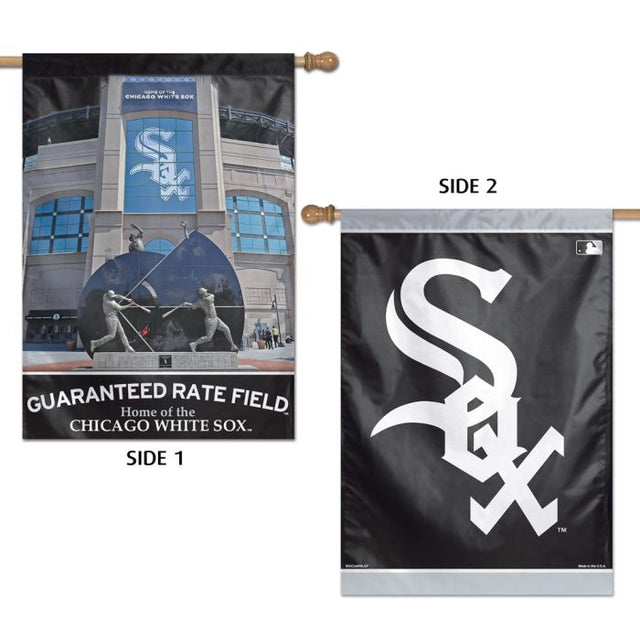 Bandera vertical del estadio de los Chicago White Sox, de 2 lados, 71 x 101 cm