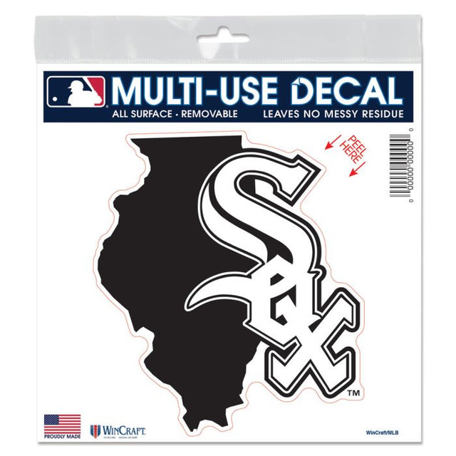 Chicago White Sox State Shape All Surface Decal 6" x 6"