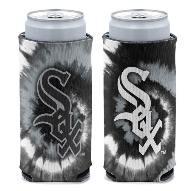 Enfriador de latas delgado de 12 oz con teñido anudado de los Chicago White Sox