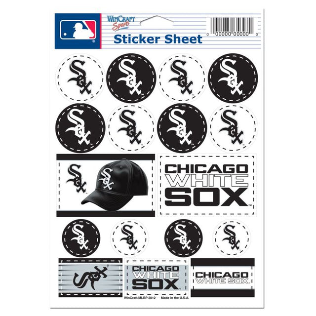 Chicago White Sox Vinyl Sticker Sheet 5" x 7"