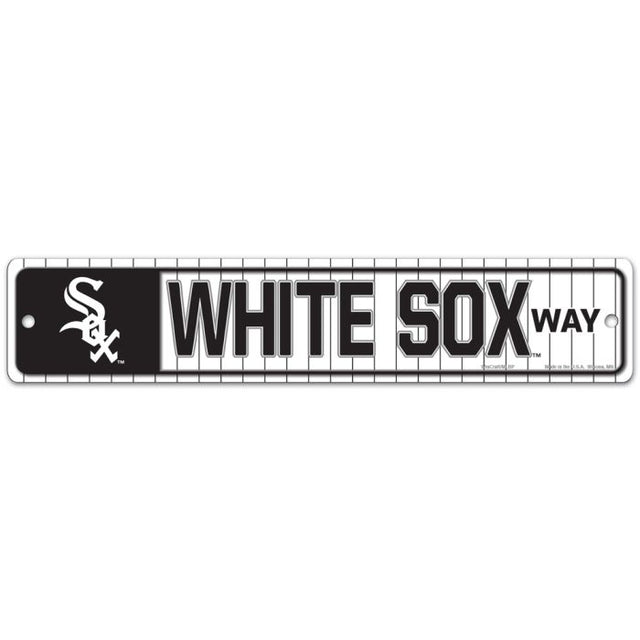 Letrero de calle/zona de los Chicago White Sox Way de 3,75" x 19"