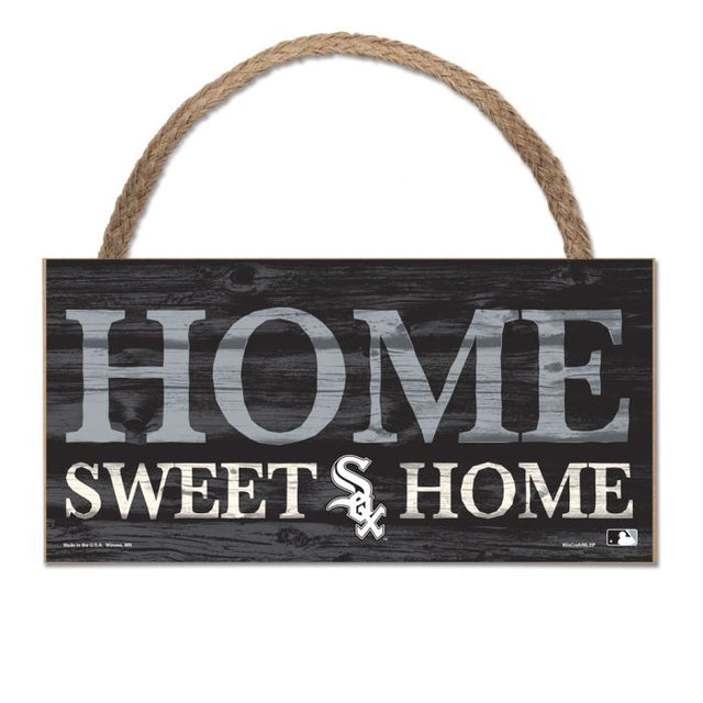 Chicago White Sox Wood Sign w/Rope 5" x 10"