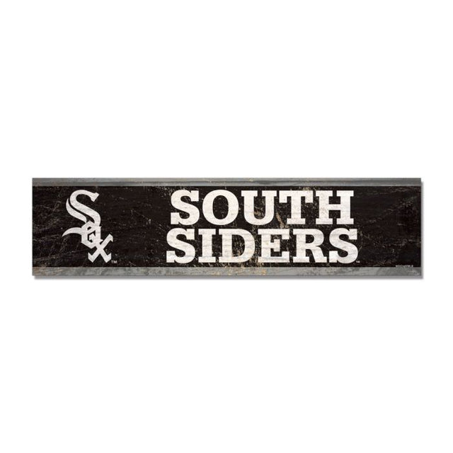 Imán de madera de los White Sox de Chicago, 1,5" x 6"