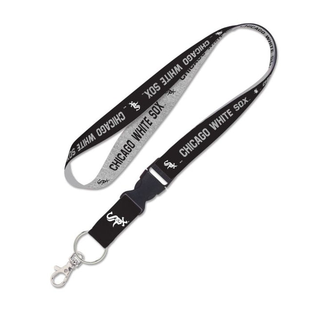 Chicago White Sox heather Lanyard w/detachable buckle 1"