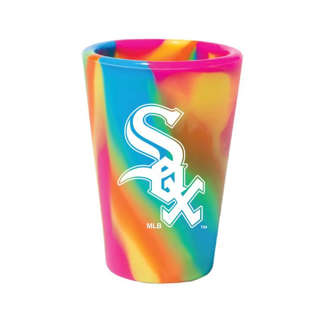 Vaso de chupito de silicona de 1,5 oz con diseño de hippie de los Chicago White Sox