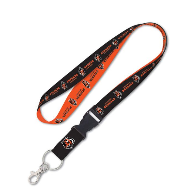 Cordón de los Cincinnati Bengals con hebilla desmontable de 1"