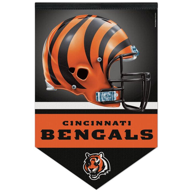 Bandera de fieltro premium de Cincinnati Bengals de 17" x 26"