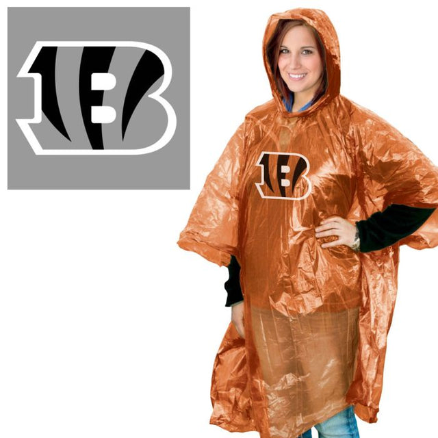 Poncho de lluvia de los Cincinnati Bengals