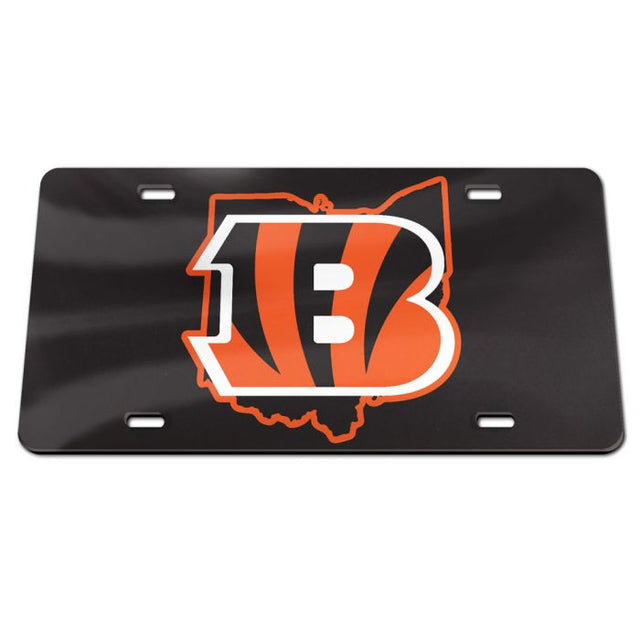 Matrícula de acrílico especial de Cincinnati Bengals STATE