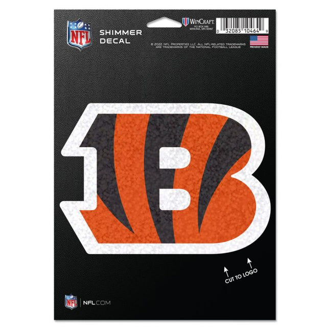 Cincinnati Bengals Shimmer Decals 5" x 7"