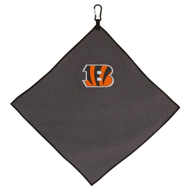 Toalla de microfibra gris de Cincinnati Bengals, 15" x 15"