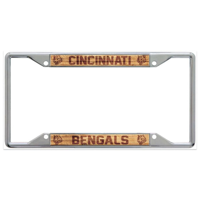 Cincinnati Bengals WOOD Lic Plt Marco S/C Impreso