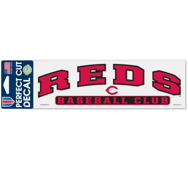 Cincinnati Reds Arched Perfect Cut Decals 3" x 10"