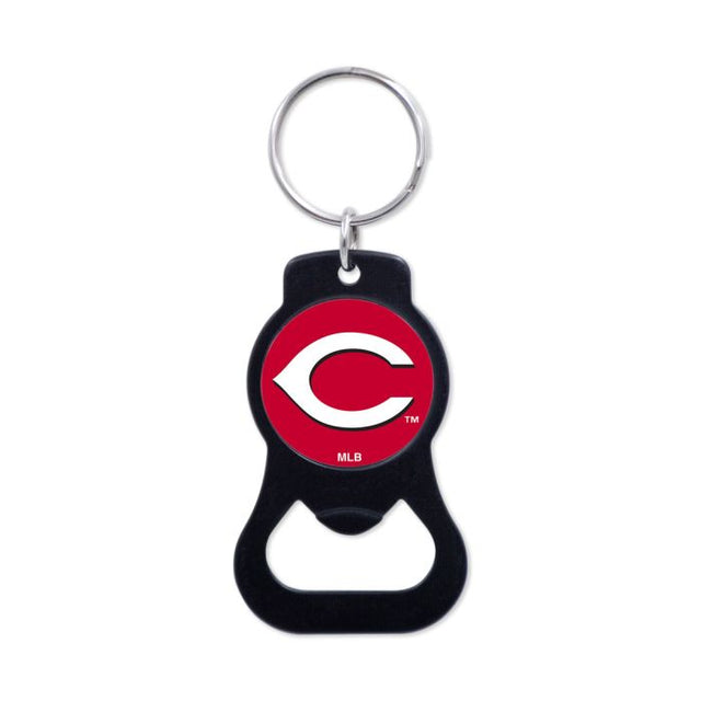 Cincinnati Reds Black Bottle Opener Key Ring