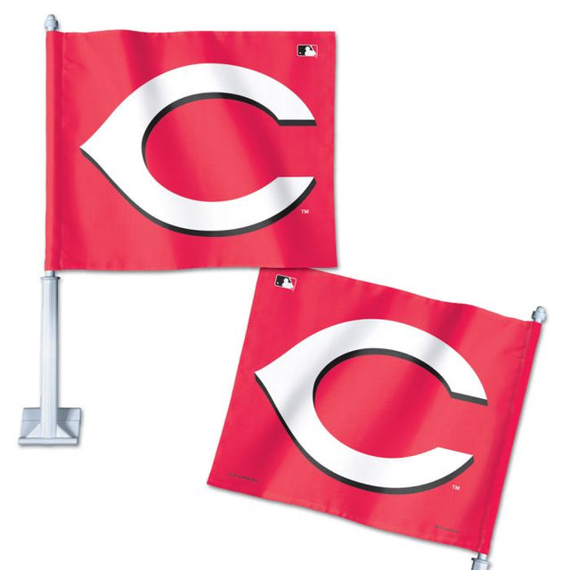 Bandera para auto de los Cincinnati Reds de 11,75" x 14"