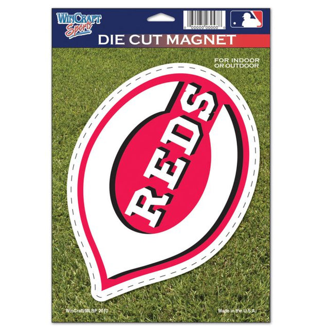 Cincinnati Reds Die Cut Logo Magnet 6.25" x 9"