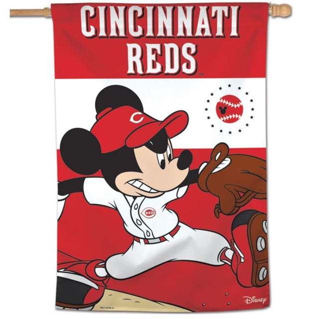 Cincinnati Reds / Disney Vertical Flag 28" x 40"