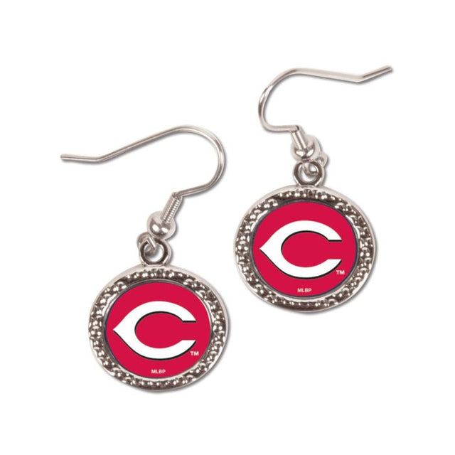 Pendientes de los Cincinnati Reds con forma de corazón