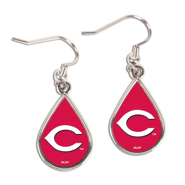 Cincinnati Reds Earrings Jewelry Carded Tear Drop