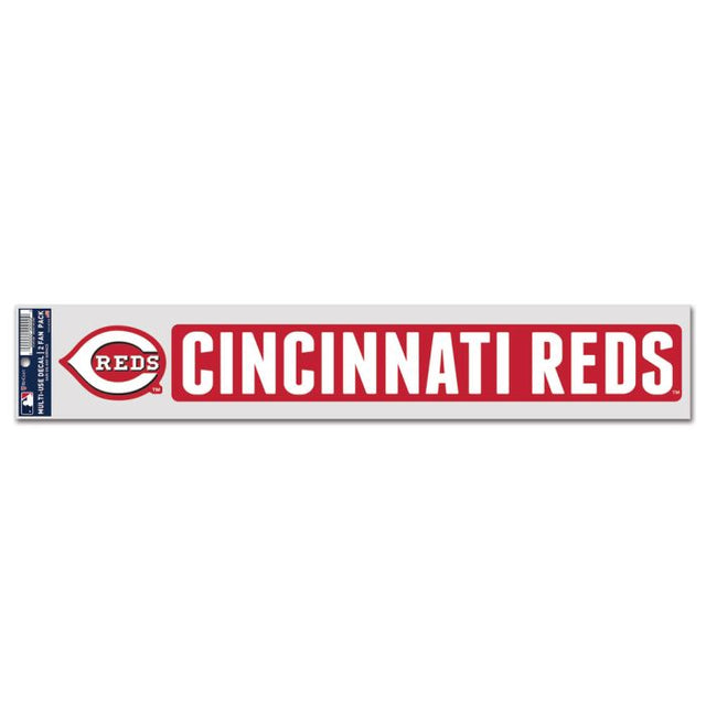 Calcomanías para fanáticos de los Cincinnati Reds de 3" x 17"