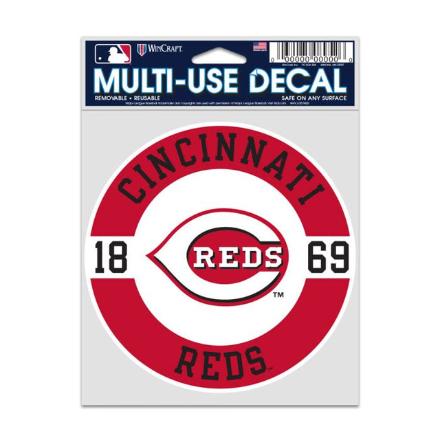 Calcomanías para fanáticos de los Cincinnati Reds de 3,75" x 5"