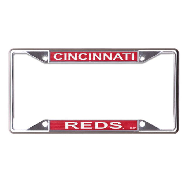 Cincinnati Reds GLITTER Lic Plt Frame S/S Printed