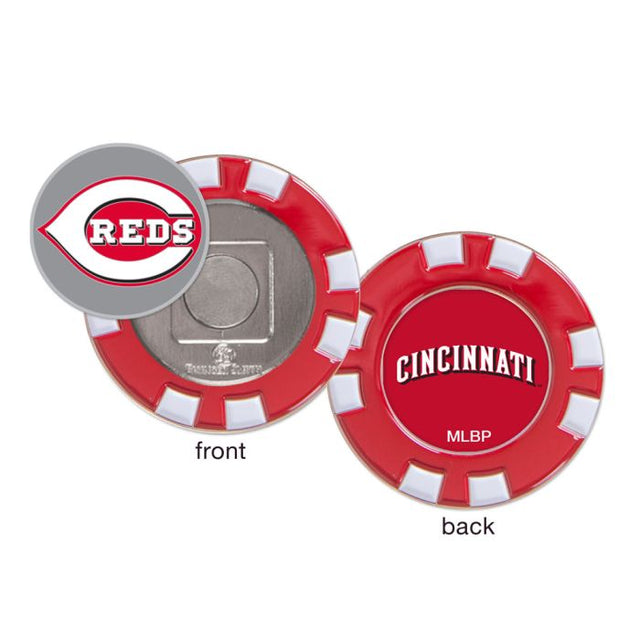 Marcador de fichas de póquer de golf de Cincinnati Reds