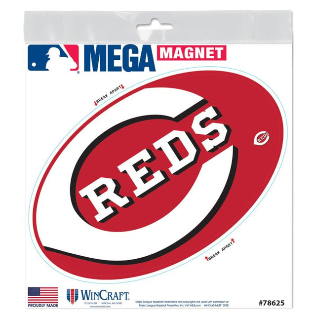 Imanes para exteriores MEGA de Cincinnati Reds, 6" x 6"