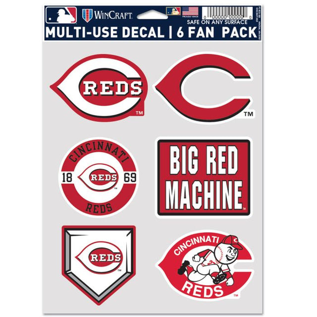 Paquete multiusos para 6 fanáticos de Cincinnati Reds