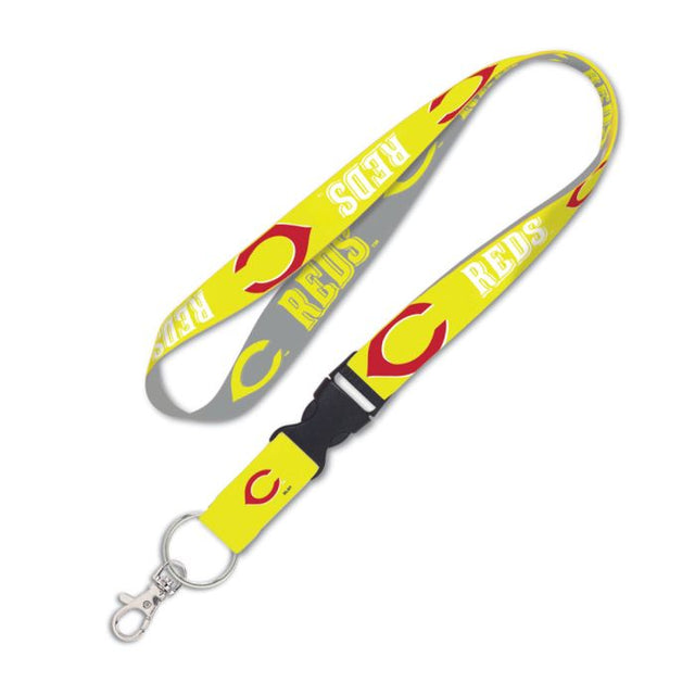 Cincinnati Reds NEON Lanyard w/detachable buckle 1"