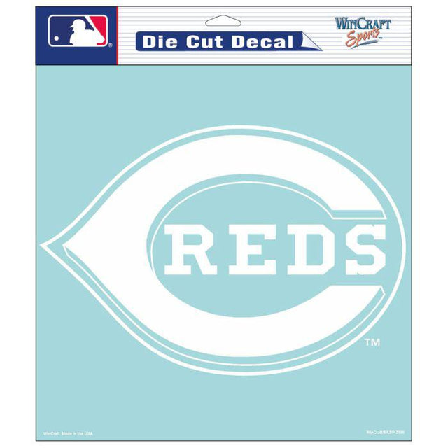 Calcomanías de corte perfecto de Cincinnati Reds de 8" x 8"