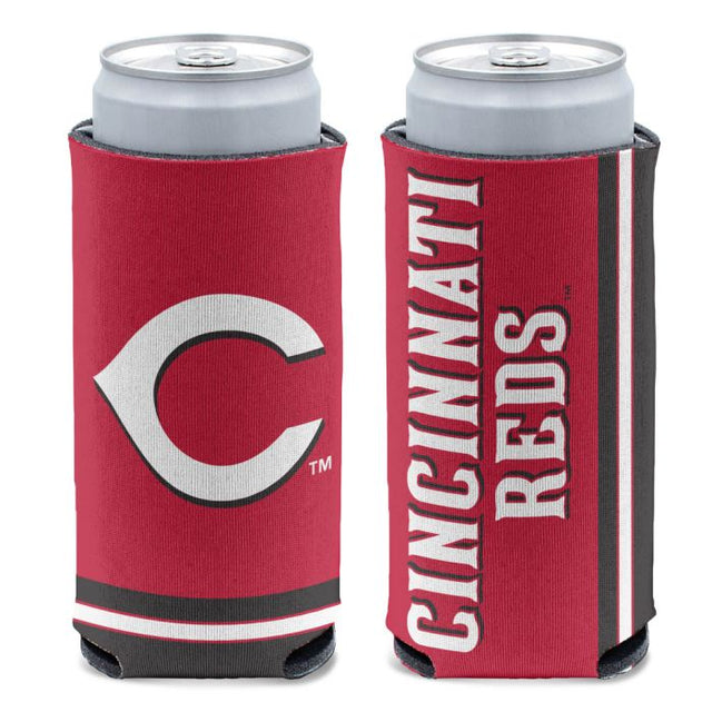 Cincinnati Reds Primary 12 oz Slim Can Cooler