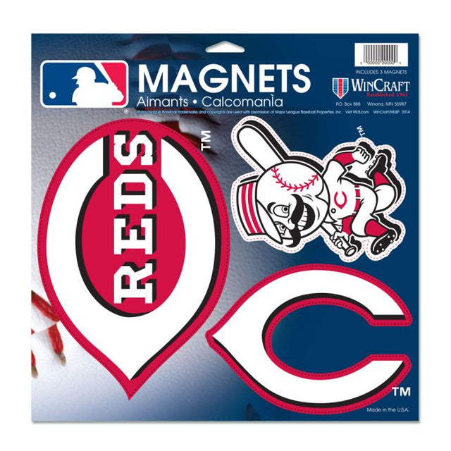 Imán de vinilo de los Cincinnati Reds de 11" x 11"