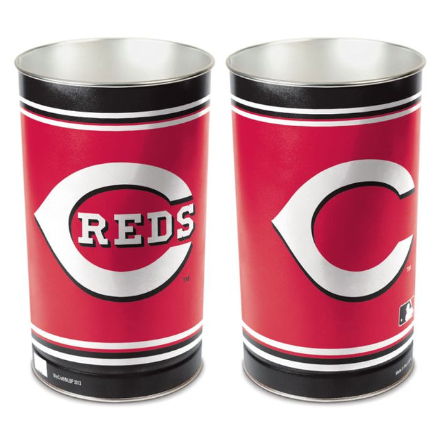 Cincinnati Reds Wastebasket - tapered 15"H