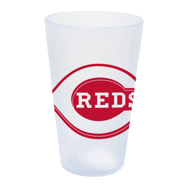 Vaso de pinta de silicona de 16 oz con forma de icicle de los Cincinnati Reds