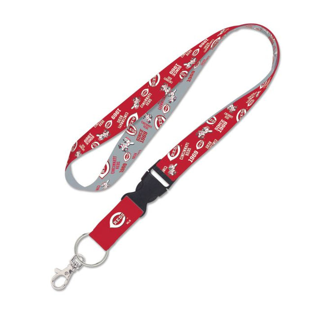 Cincinnati Reds scatter Lanyard w/detachable buckle 1"