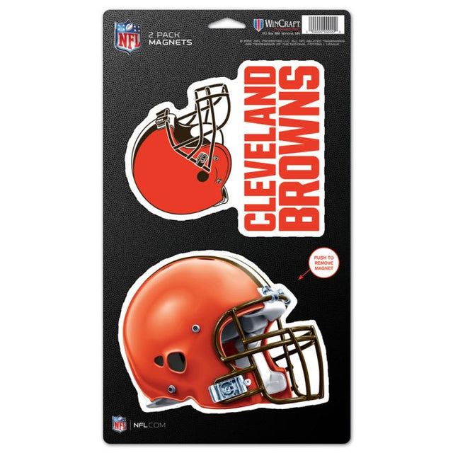 Cleveland Browns 2 Pack Magnets 5" x 9"