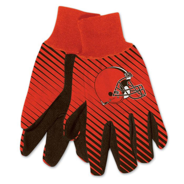 Guantes de dos tonos para adultos de los Cleveland Browns