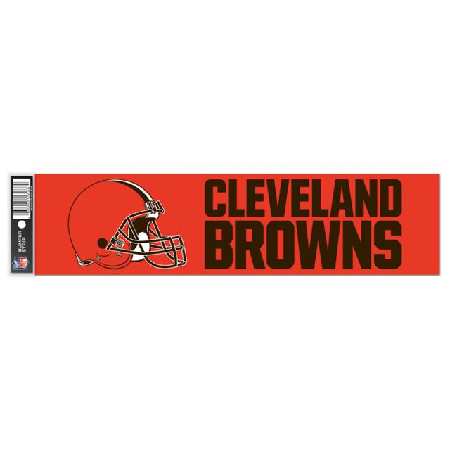 Tira de parachoques de los Cleveland Browns de 3" x 12"