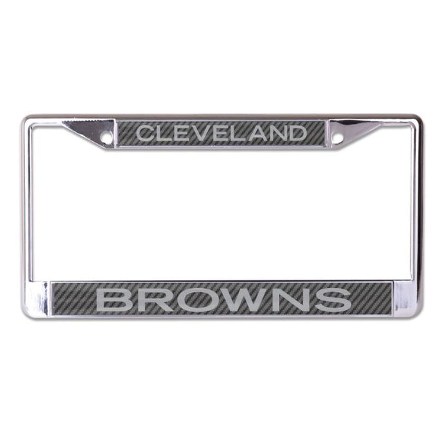 Cleveland Browns CARBON Lic Plt Frame S/L Printed